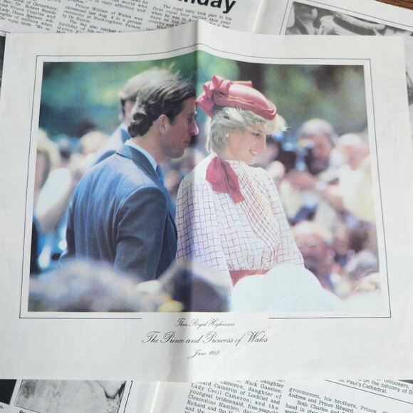 1983 Canadian Royal Visit Newspaper Insert Nova Scotia Diana and Charles - Picture 7 of 9